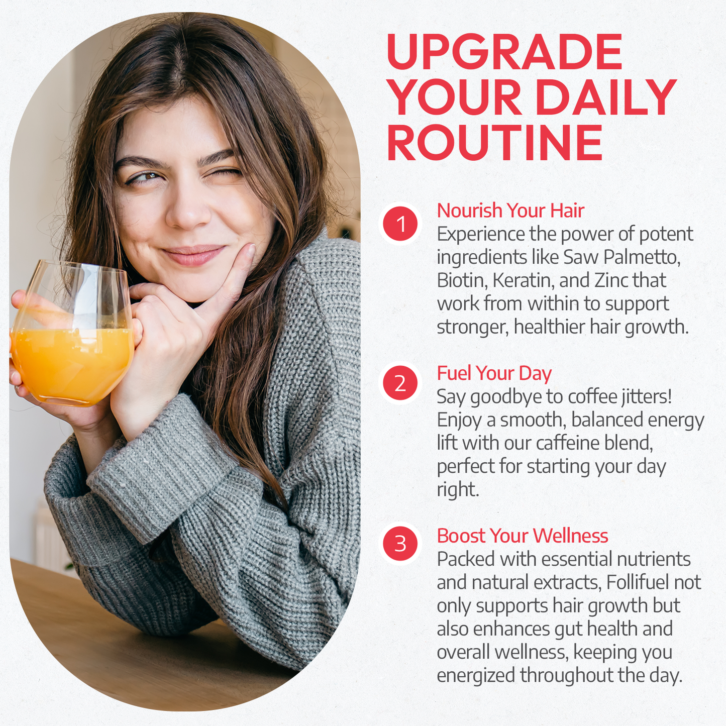 Follifuel | Stronger Hair, Healthier Gut & Brighter Mornings I Strawberry Lemonade