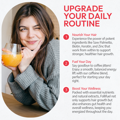 Follifuel | Stronger Hair, Healthier Gut & Brighter Mornings I Strawberry Lemonade