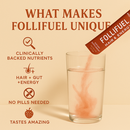 Follifuel | A Delicious Daily Ritual for Stronger Hair & Brighter Mornings
I Strawberry Lemonade
